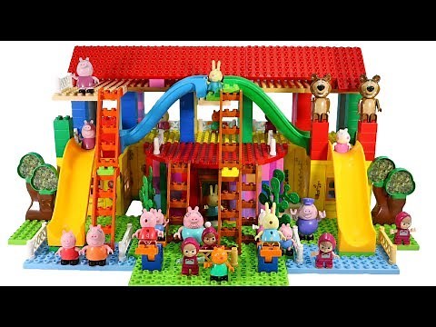 Peppa Pig Blocks Mega House Building With Masha And The Bear LEGO Creations #7