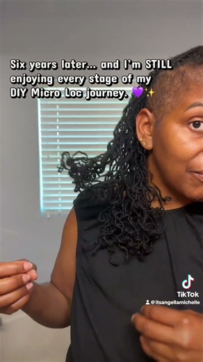 6 Years Later… I’m STILL Loving My DIY Micro Locs! 💜 | Braidout + NOW Shaved Side #microlocs #locs