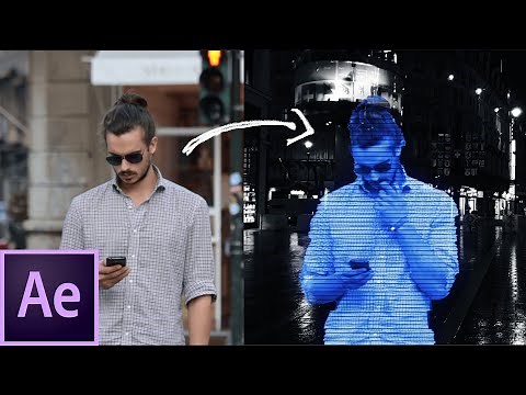 How to create a HOLOGRAM EFFECT in AFTER EFFECTS | Tutorial