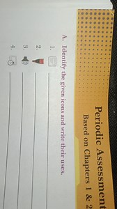 Periodic AssessmentBased on Chapters 1 \& 2A. Identify the gi... | Filo