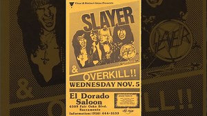 Listen to a Slayer concert recording from 1986