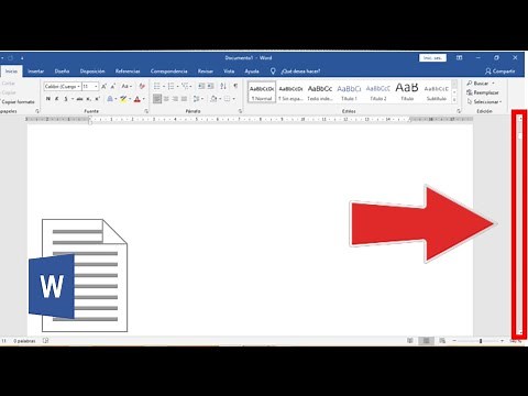 Como MOSTRAR la BARRA de DESPLAZAMIENTO en WORD