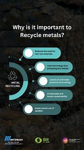 ♻️ Why is Metal Recycling So Important? ♻️ Recycling metals isn’t just about reusing materials—it’s about sustainability, energy conservation, and protecting our planet. Here’s why metal recycling matters: ✅ Reduces the need for new raw materials ✅ Consumes less energy compared to producing new metals ✅ Minimizes pollution from mining operations ✅ Creates jobs and strengthens sustainability efforts ✅ Keeps metals out of landfills, reducing waste At Waterlink Trading, we are committed to responsi