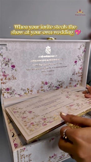 premium floral box wedding card #carddesigner #weddinginvitation #cardcreations #kingofcards