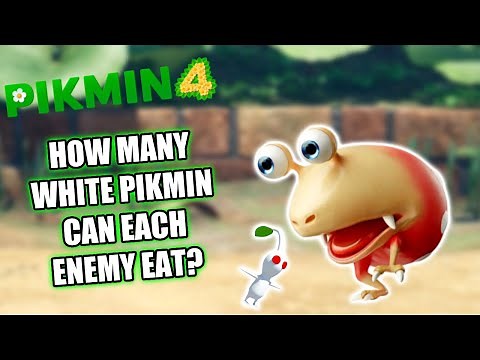 How many White Pikmin does it take to kill each enemy in Pikmin 4?