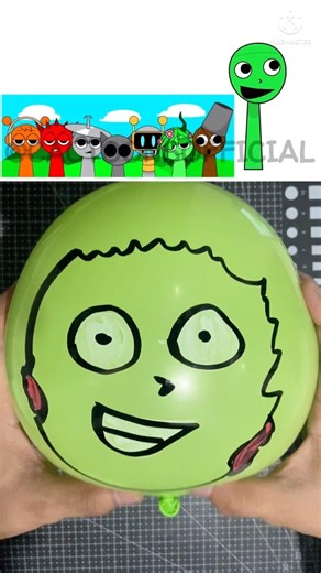 I made Sprunki OC Dame Tu Cosita Alien Phase 2out of Balloon​⁠​​⁠​⁠ ​⁠​⁠​​⁠​⁠​​#sprunki #diyballoon