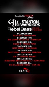 1.8K views · 90 reactions | Rebel Bass Asia Tour Part 1. More dates to be added! Where else should we go? 樂 ️  #StantonSessions ❤️ | Stanton Warriors | Facebook