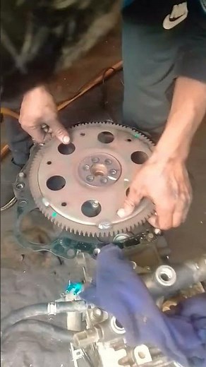 flywheel replace 🛠️🏎️✌️ #automobile #mechanic