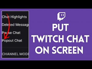 How to Put Twitch Chat on Screen OBS 2024 | Display Twitch Chat on Screen OBS