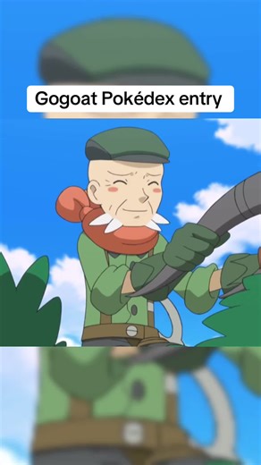 Gogoat Pokédex entry #pokemon #ashketchum #pokemonanime #pokedex #gogoat