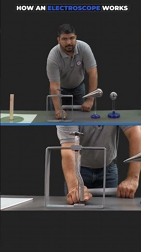 How an ELECTROSCOPE works?#physicsexperiment #electrostatics #physics #experimentscience #experiment