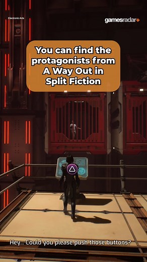 You can find the protagonists from A Way Out in Split Fiction 👀 #SplitFiction #awayout #hazelightstudios #multiplayer #coopgames #electronicarts | GamesRadar