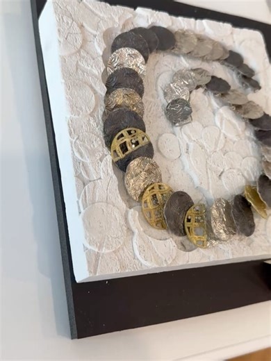 Dejan Jovanovic on Instagram: "Beautiful mixed metal necklace, made using different techniques, including reticulation. This one-of-a-kind design is inspired by Serbian medieval “Djerdani” and is flexible with the movement of its wearer. We love it! Visit our website to see more about our jewelry design and making process at www.dejanstudiojewelry.com/stories #dejanstudiojewelry #oneofakind #jewelrydesign #mixedmetals #shoplocal #shopsmall #torpedofactory #oldtownalexandria #wearablesculpture #w