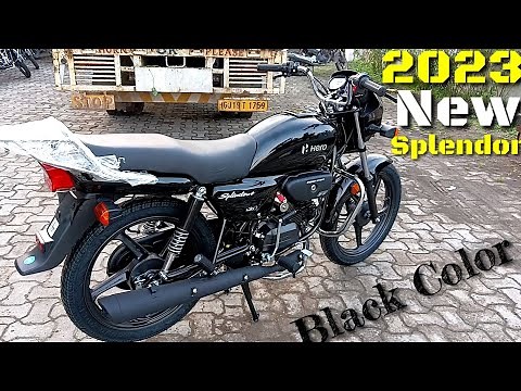 2023 New Splendor Plus Bs6 Black color Review - New Update | Splendor Plus Bs6 Price | hero bike