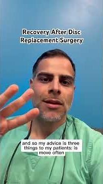 Recovery after lumbar disc replacement surgery should start before the procedure. #spinesurgery