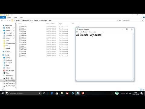 How to delete all files using notepad within a second
