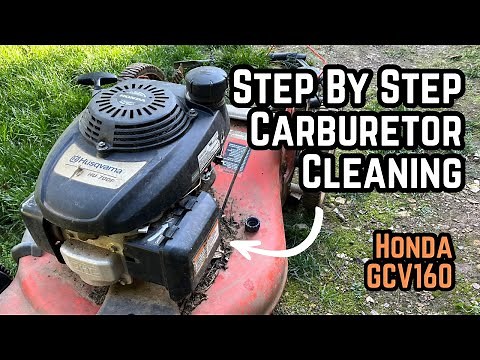 Carburetor Removal, Cleaning, & Install | Honda GCV160 - Husqvarna HU 700F