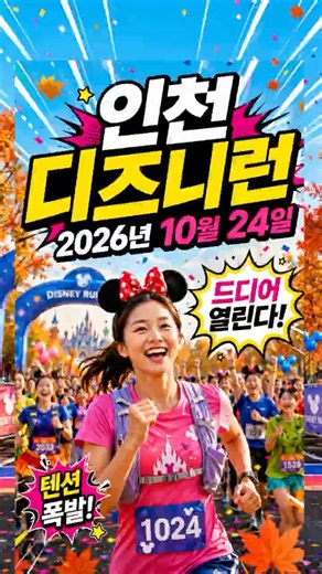 🚨 디즈니런 2026 가기 전 '이것' 모르면 티켓 날립니다 (인천 코스 총정리)