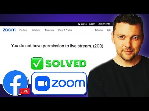 (SOLVED) Zoom Error 200 Subject does not have permission to create live stream.