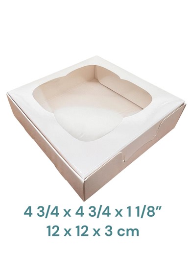 Window Gift Box, 4 3/4 X 4 3/4 X 1 1/8 Inches, Pack of 12 - Etsy