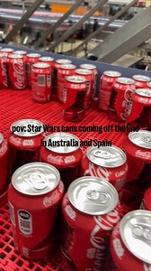 That galaxy far, far away is getting a little closer… as Star Wars cans are starting to roll off our lines in Australia and Spain. | Coca-Cola Europacific Partners