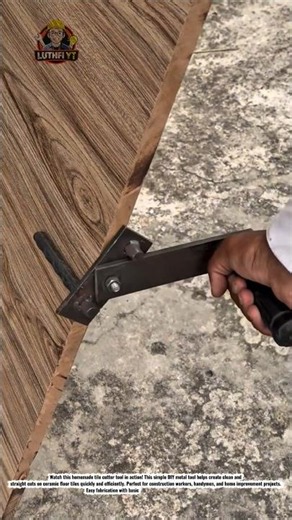 DIY Tile Cutter Tool Easy Ceramic Tile Cutting Hack for Perfect Straight Cuts