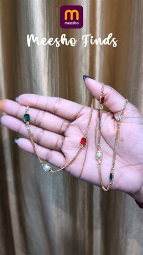 Under ₹200 Vintage Gold Chain For Women 😍✨ #shorts #meeshofinds #vintagejewelry #meeshoshopping