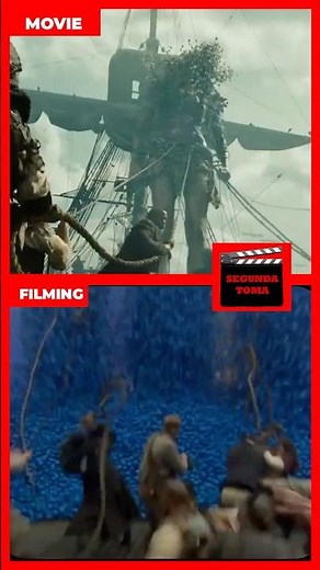 🎥🎬 Detrás de cámaras Piratas del Caribe 3 🍿🏴‍☠️ | #behindthescenes #detrasdecamaras #movie