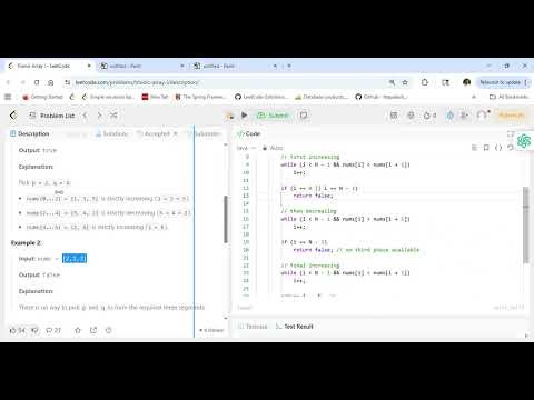 Leetcode 3637 Trionic Array I