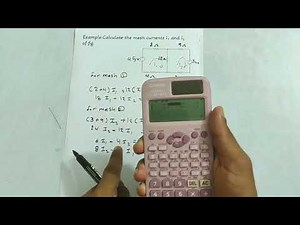 شرح نظرية ميش Mesh(Maxwell loop current)analysis 8 part 2