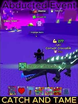 ABDUCTED EVENT In CATCH AND TAME | ALIEN ISLAND AND NEW PETS #roblox #robloxgaming #catchandtame