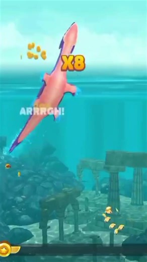 Nessie in hungry shark evolution Vs mosasaurus