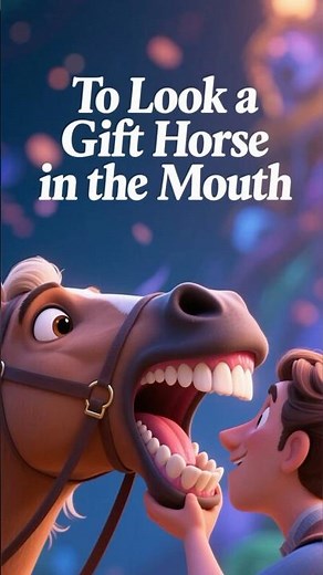 To Look a Gift Horse in the Mouth | Idiom