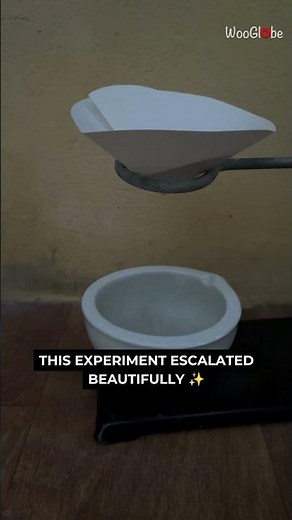 Chemical Experiment: He Sparked Flash with Powder || WooGlobe