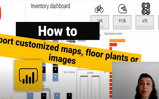 Power BI Custom Visuals - Synoptic Panel（一个仓库存货管理的例子）