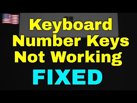 Keyboard Number Keys Not Working windows 11