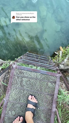 Reply to @kimberlymahaffeyb Our cabin was advertised as easy access to the river. Easy access for a kid or teen, but not for old geezers like us😂 #easyaccess #frioriver #ladderofdeath #oldgeezers