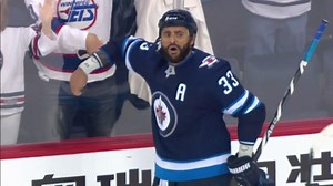 Dustin Byfuglien is taking over Round 2 for the Jets