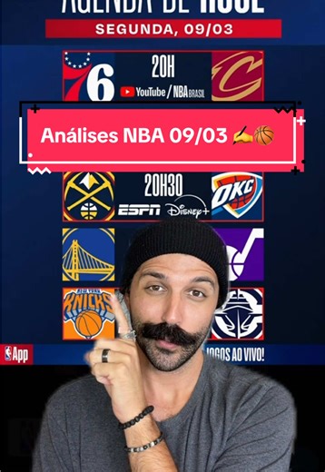Análises da NBA 09/03: Curry e os Jogos do Dia