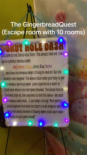 OPENING THIS WEEKEND - The Gingerbread Quest What is this you ask? This is NOT a holiday event just adventures of a gingerbread man The Gingerbread Quest is a self guided, kid-friendly, Candy Land–style walk-through adventure designed for children ages 2 to 12 but loved by all. In our 4000!sqft space, kids travel through colorful candy-themed rooms, complete challenges in each room, and collect tokens for their gameboard as they follow the Gingerbread Man’s story. It’s fun, interactive, and not 