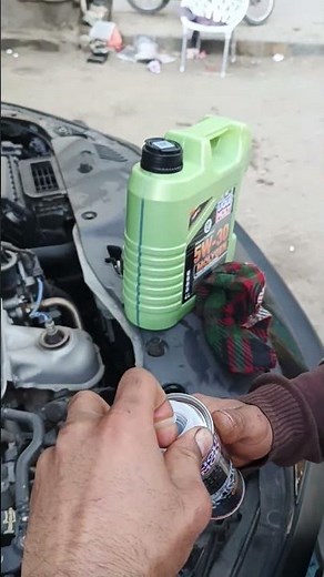 Honda Civic engine oil Liqui moly 5W30 Molygen Engine Flush Plus 👍