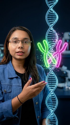 What happens when chromosomes get too close? 🧬 #biology #science #facts #DNA Exchange #Recombinant