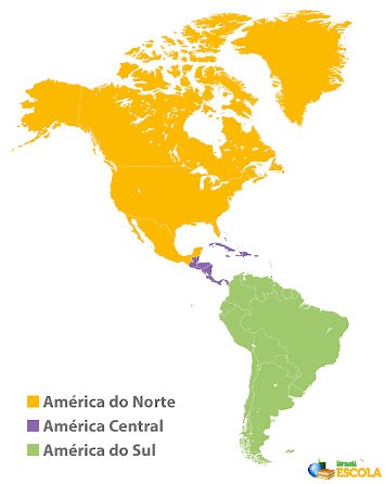 América: dados gerais e lista de países - Brasil Escola