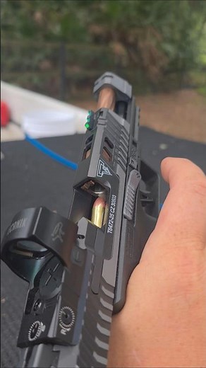 My beautiful Canik tti combat pro smoke edition up close and personal and thru the red dot!#airsoft