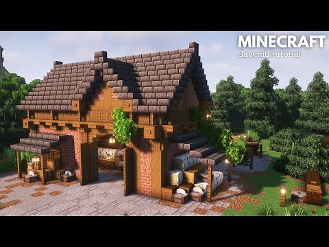 Minecraft: How to build a Medieval Sawmill | Minecraft Tutorial