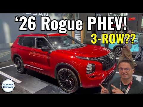 2026 Nissan Rogue Plug-in Hybrid has 3 Rows, Range, Power, Features!