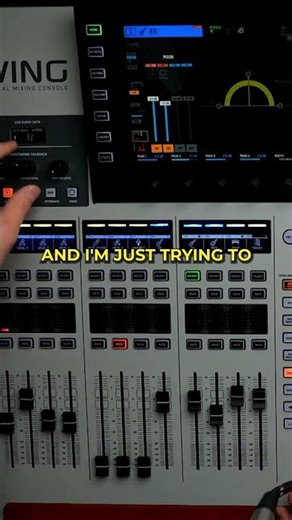 A look at our live stream mix on the Behringer WING