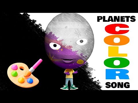 🎨PLANETS COLOR SONG🖌️Color’s of the Solar System Planets 🔴 Singing Planets 🟠 Sun 🟡 Mercury 🟢Venus 🔵🟣