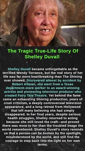 The Tragic True Life Story Of Shelley Duvall #shorts