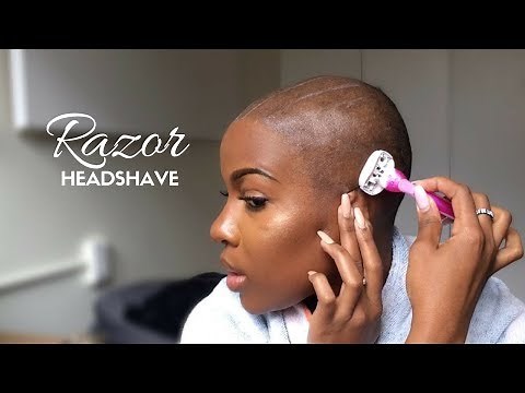 SHAVING MY HEAD WITH A RAZOR | Nia Hope